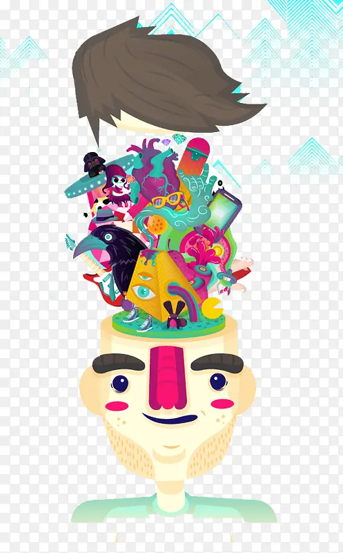 �������廭���п���ͷ-������