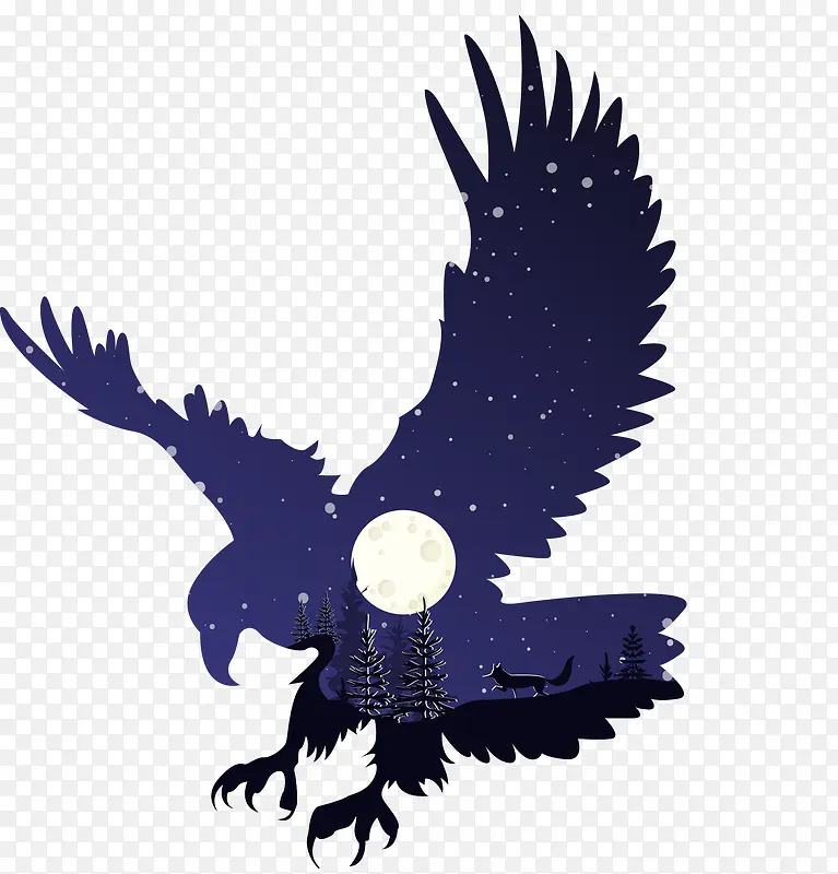 С�����ֻ�ҹ����ӥ�廭װ��-������