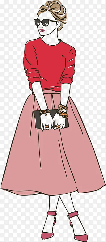 ��ɫ���·���ɫ��ȹ��Ů-������