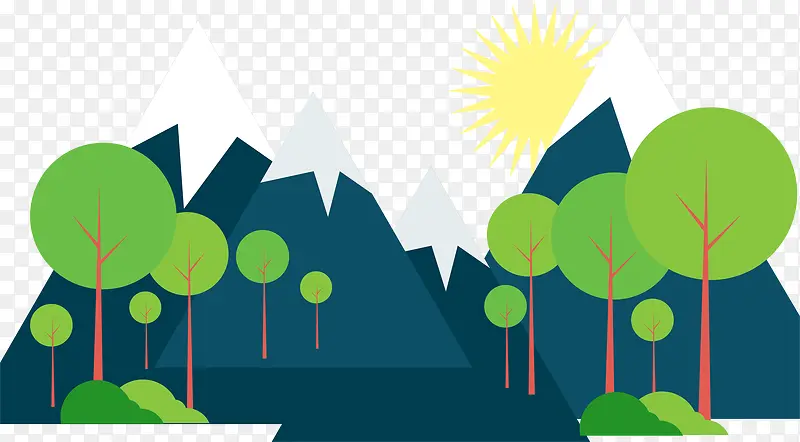 �ֻ����Ȼɽ����ľ�羰�廭-������