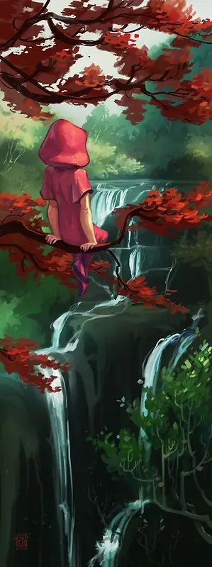 ɭ�ַ�����С��ñ�廭-������