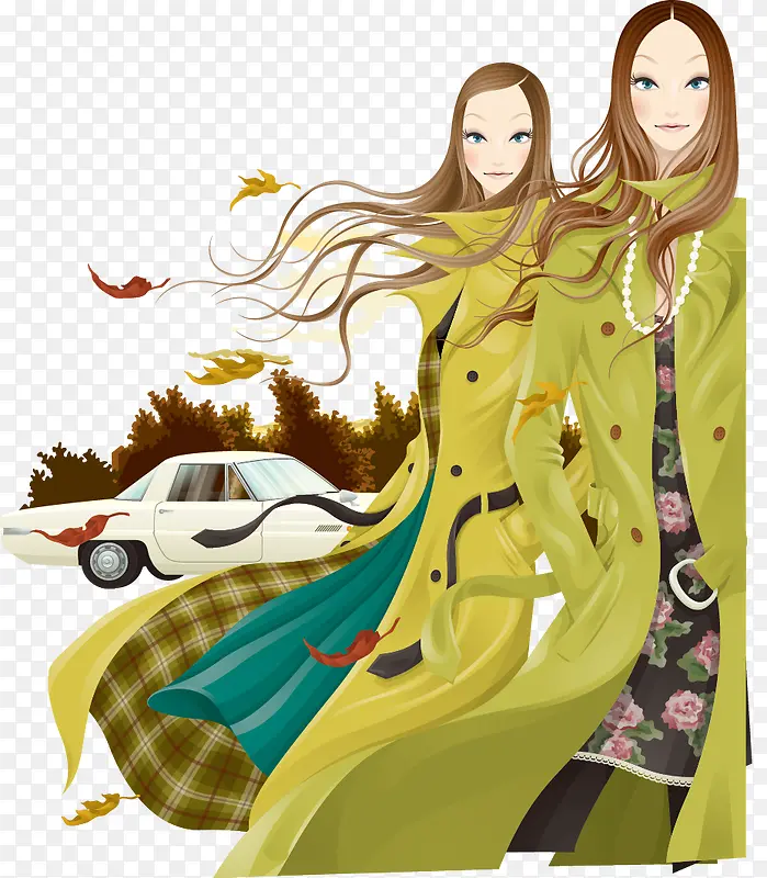 ʱ�з�����Ůʸ���廭-������