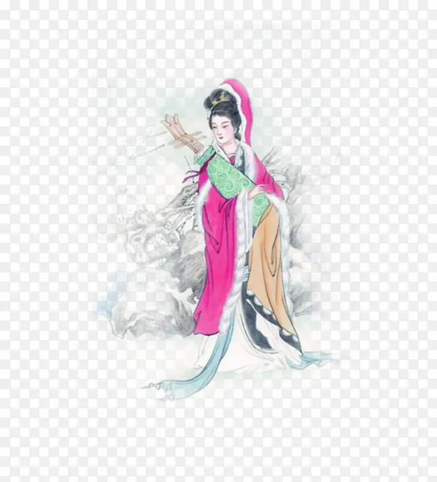 �Ŵ���Ů�廭-������