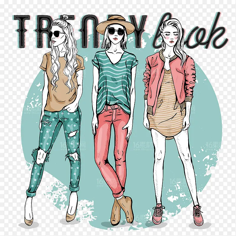 ʱ�г���Ů�Բ廭ʸ���ز�-������