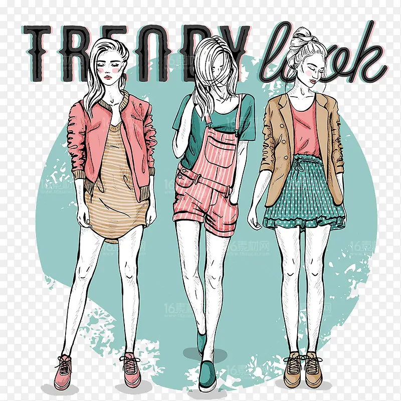 ʱ�г���Ů�Բ廭ʸ���ز�-������