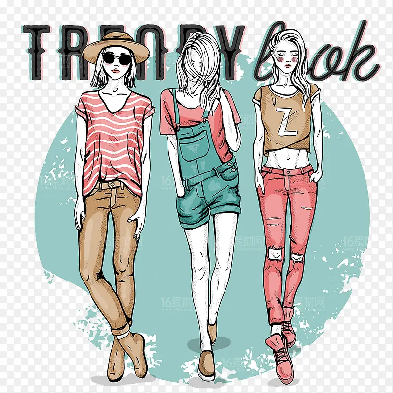 ʱ�г���Ů�Բ廭ʸ���ز�-������