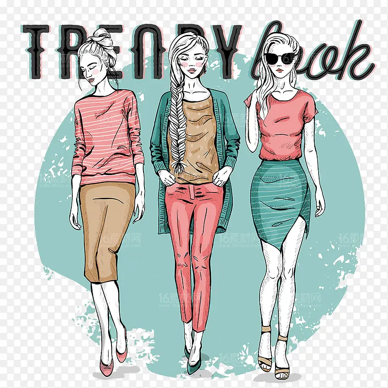 ʱ�г���Ů�Բ廭ʸ���ز�-������