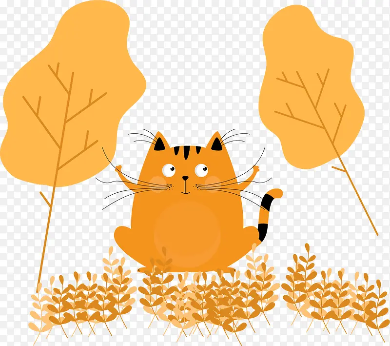 �ֻ�С������Ҷè��廭ͼ��-������