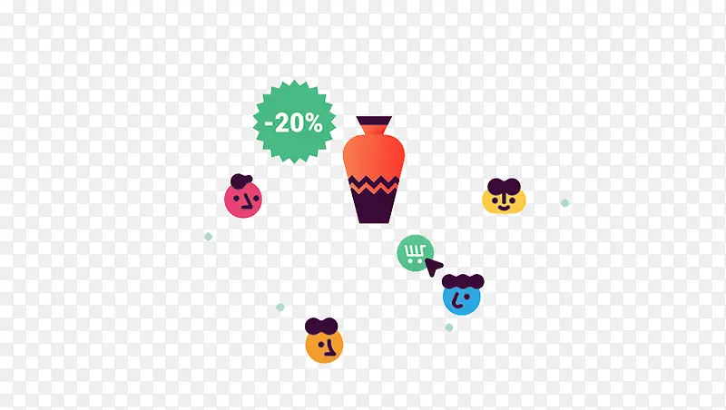 ���⻨ƿ�����ǩ-������