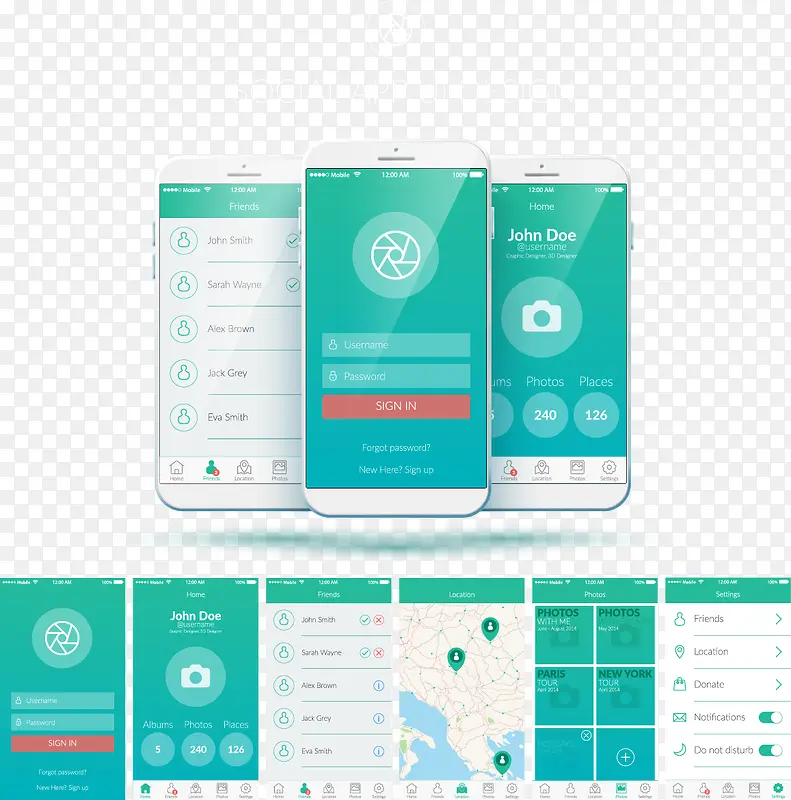 �ƶ��罻Ӧ�õ��û�����ʸ��ͼ-������