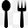 spoon fork icon-������