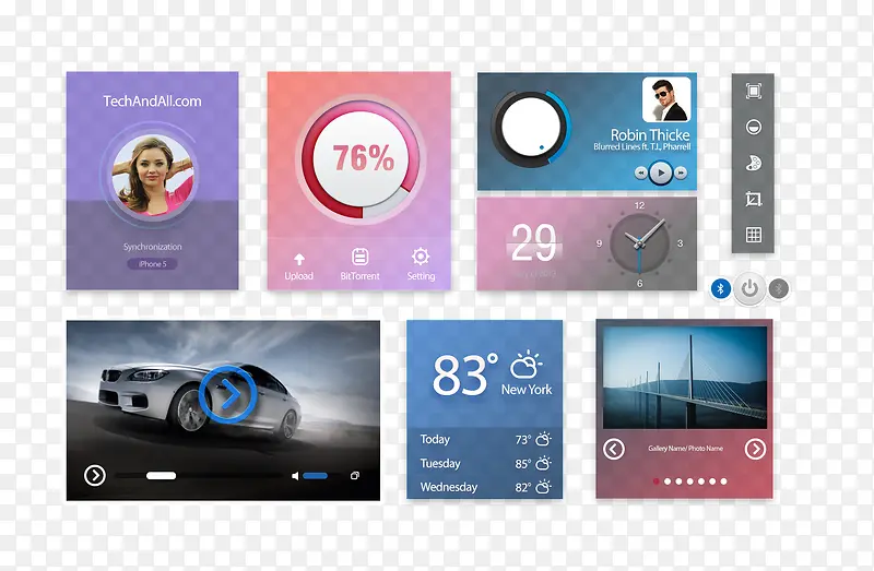 ʱ��APP�ؼ���ƺϼ�PSDԴ�ļ�-������