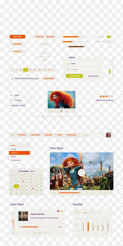 ��Լui�ؼ���ƺϼ�PSDԴ�ļ�-������