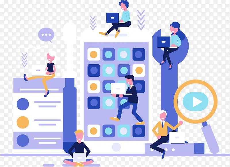 ����칫�ֻ�����廭-������