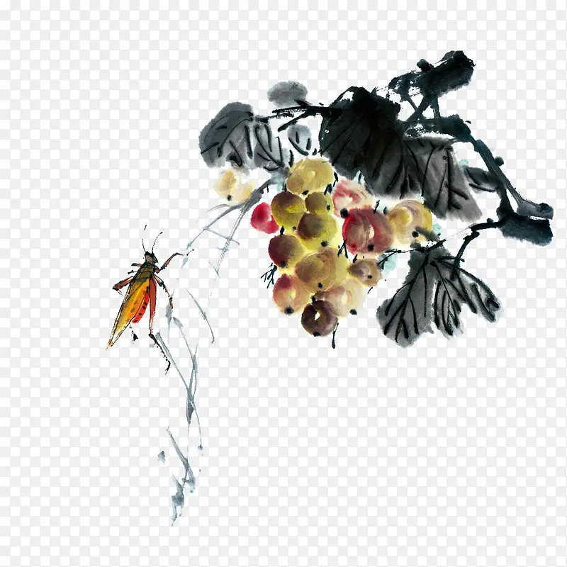 �й���ˮī����֦-������