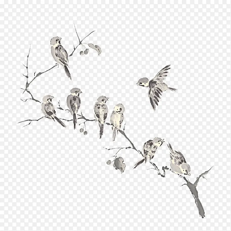 �й���ˮī����֦-������