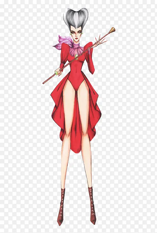 �ֻ��Ը�ħ��Ů�ײ廭-������