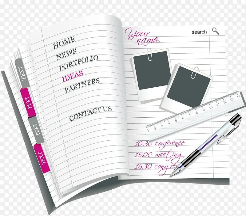 �����ıʼǱ�ʸ��png-������