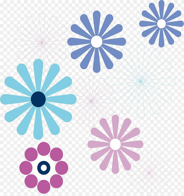 �򵥾��仨��ʸ��ӡȾ�ز�-������