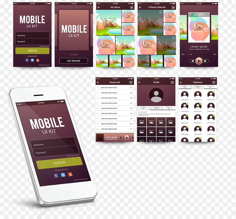 ��ɫ�����ֻ�APP�����Ű�ͼƬ-������