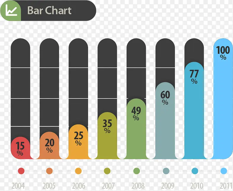 ����PPT�ٷֱ�PNGʸ���ز�-������