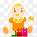Ӥ��ͼ���ɫbaby-icons-������