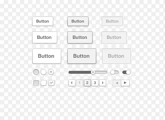 �򵥰�ɫ���水ťPSD�ز�-������