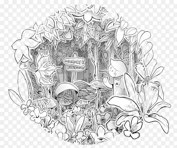 �ڰ�Բ�λ�Ȧ�廭-������