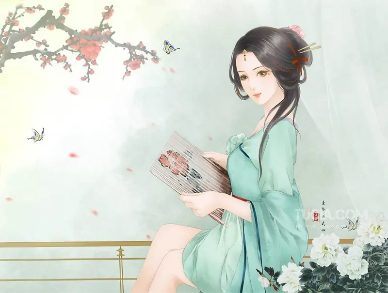 �ŷ�������Ů�ֻ�廭-������