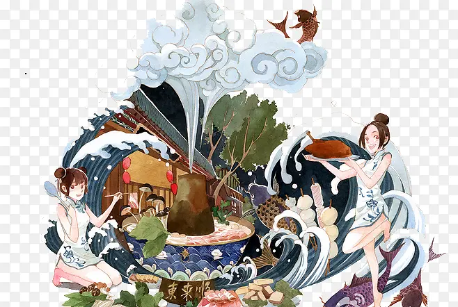 ��ʳ�廭-������