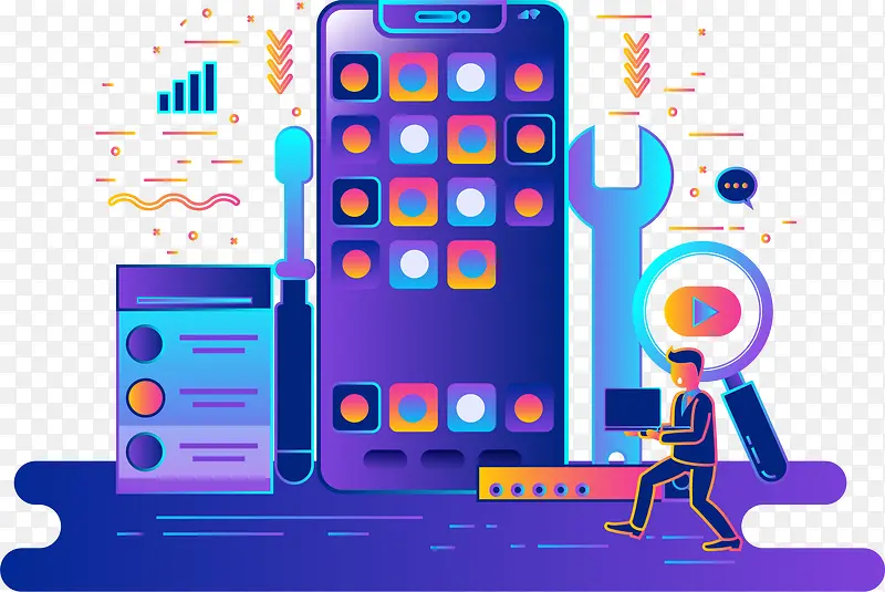 ���񽥱��ֻ����ݷ���ʸ���廭-������