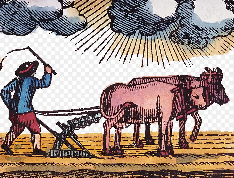 ˮ�ʴ�ͳ��ͼˮţ���ز廭-������