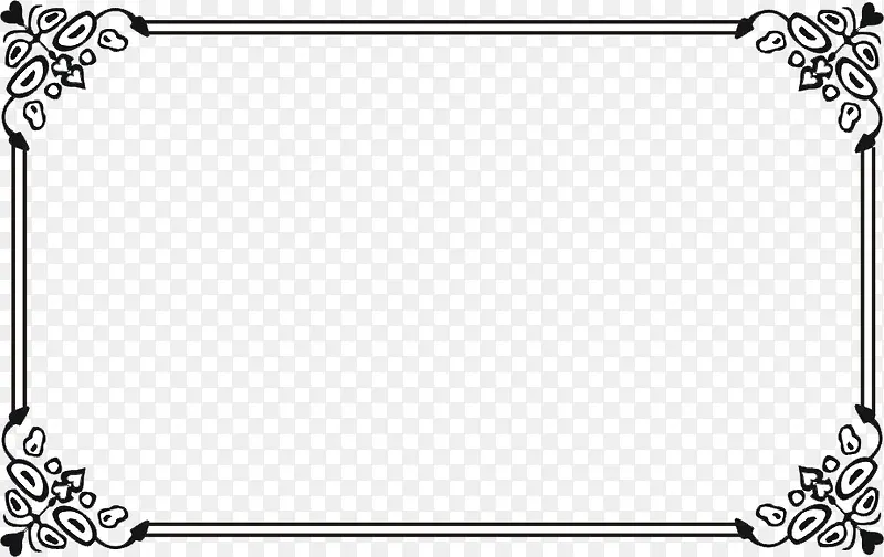 ��ɫ���Ƴ����α߿�ŷʽ����-������