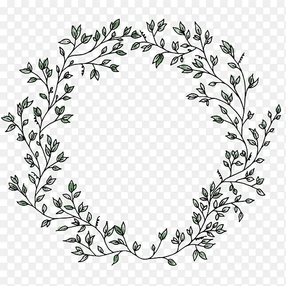 �ֻ�Ҷ��Բ�α߿�-������