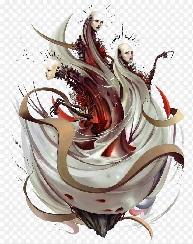 ��ɫ��Ůcg�廭-������