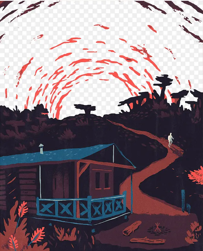 �ʻ�ɭ�ִ�ׯ�廭-������