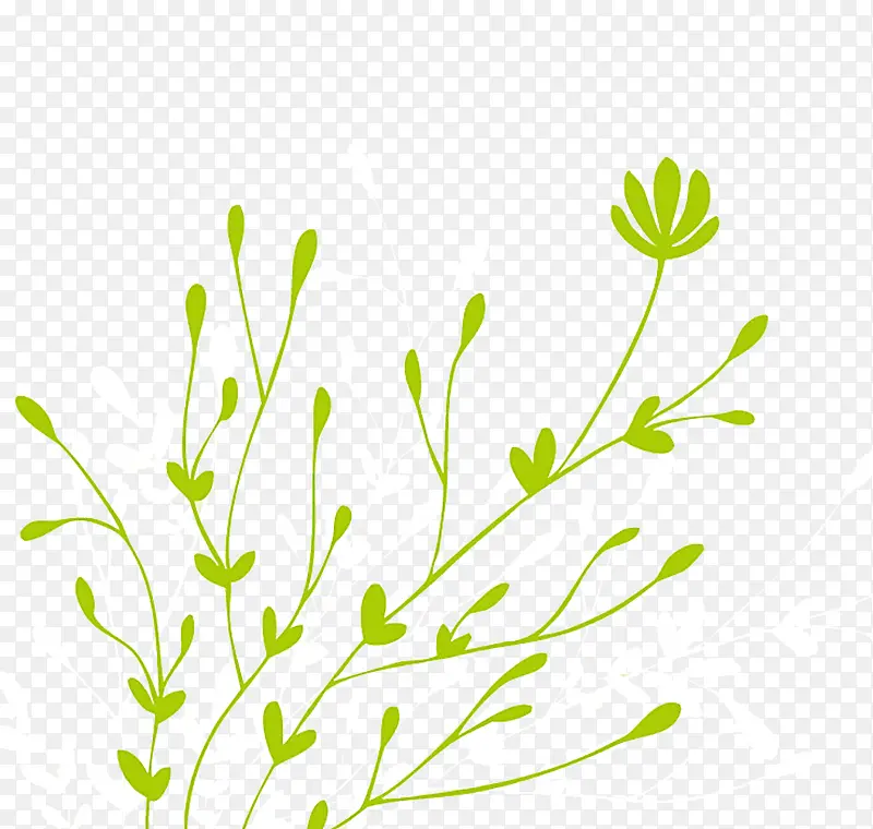 ���̱�����ɫ֦���廭ͼƬ-������