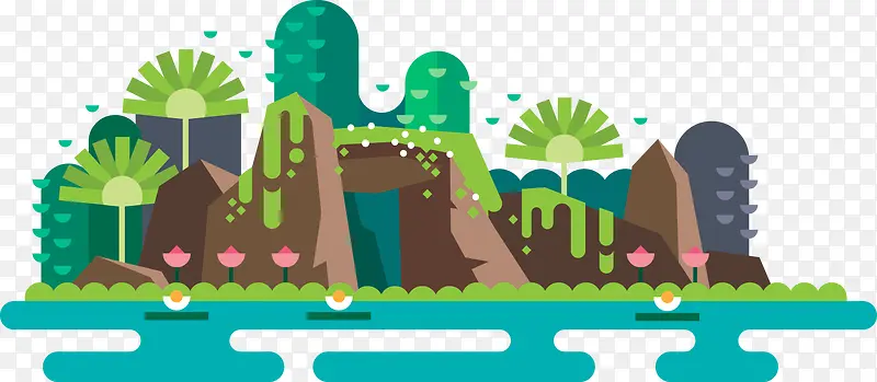 ��ƽ��ɽ�־�ɫʸ��ͼ-������