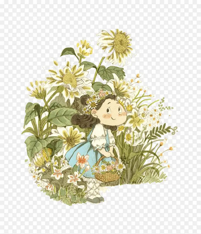 ������Ů��԰�廭-������