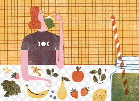 ������ʳ��Ů�˲廭-������