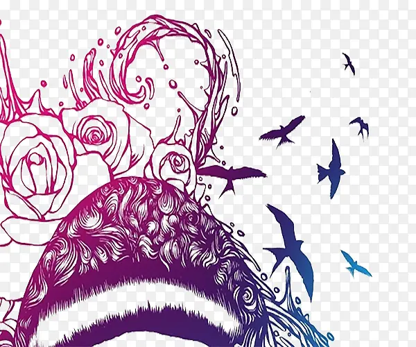 ��ɫ��ֽ��д�廭-������