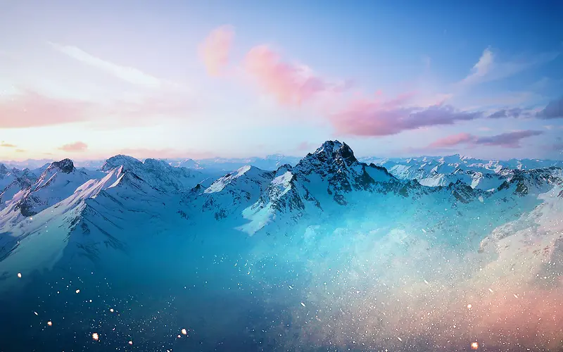 ����ϳ�Ч��ѩɽ-������