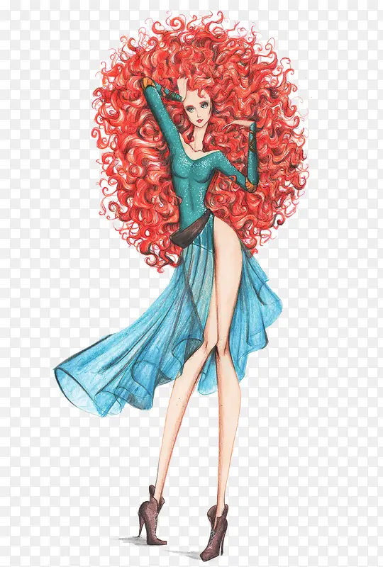 �ֻ�Ůװ��Ʋ廭��-������