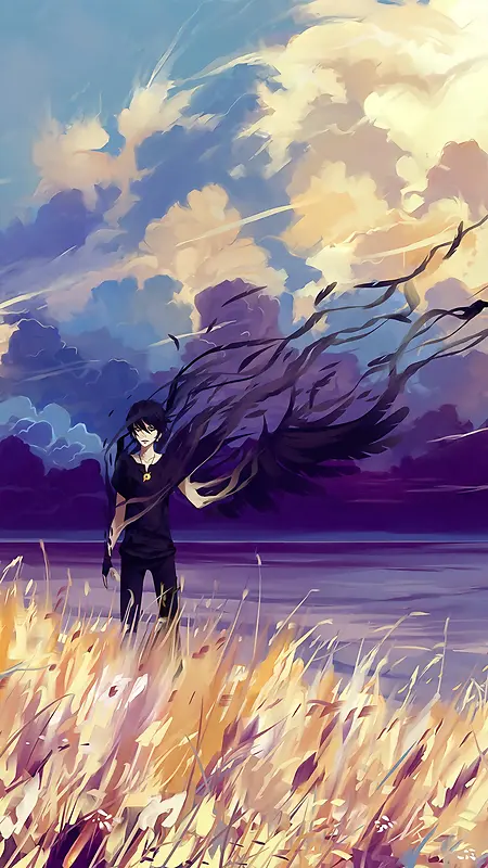 �к������ɫ�廭-������