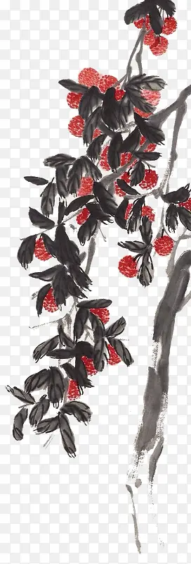 ˮī��֦�廭-������