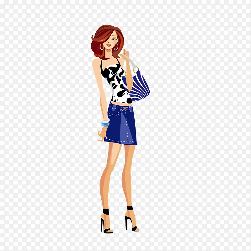 ����ȹ�߸�Ьʱ��Ů-������