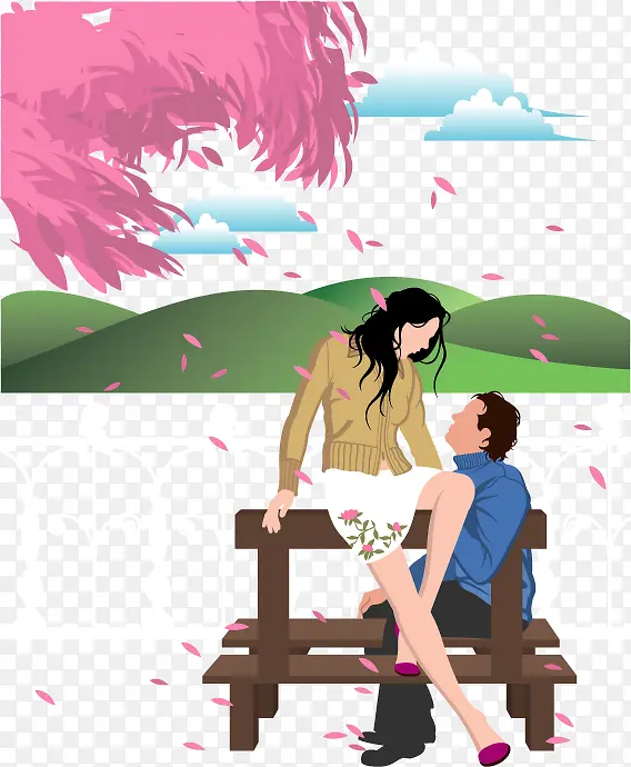 ʱ��Ů�Բ廭ʸ��ͼ-������