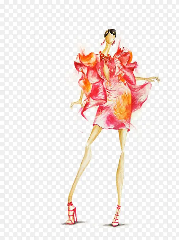 �߶�Ůװ��Ʋ廭��-������