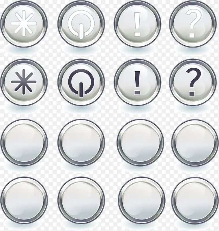 ��ɫ�ʸ�Բ�ΰ�ťģ��-������