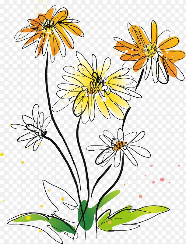 ��ɫҰ�ջ�pngʸ���ز�-������